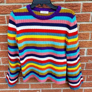 Majestic Rainbow sweater with bell sleeves